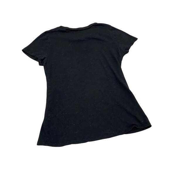 Women XS Rolling Stones Band T-Shirt Tee Top Black Logo 1975 US Tour Rock Cotton - Picture 6 of 6